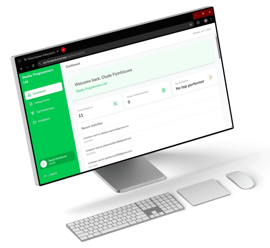 Votely Dashboard Preview